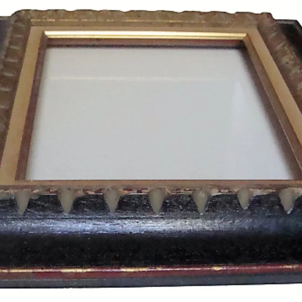 Late 60s Custom Wood Picture Frame Vintage